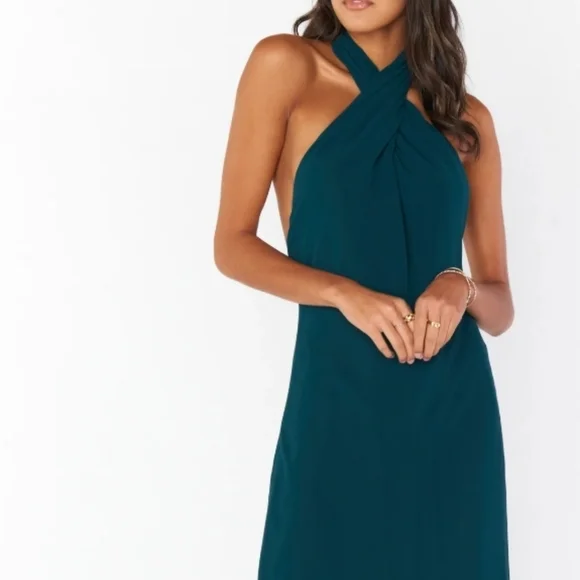 Show Me Your Mumu Jasmine Halter Midi Dress - Picture 9 of 9